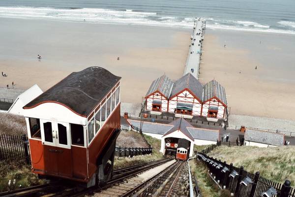 Saltburn-by-the-Sea pier and cliff tramway on the North Yorkshire coast